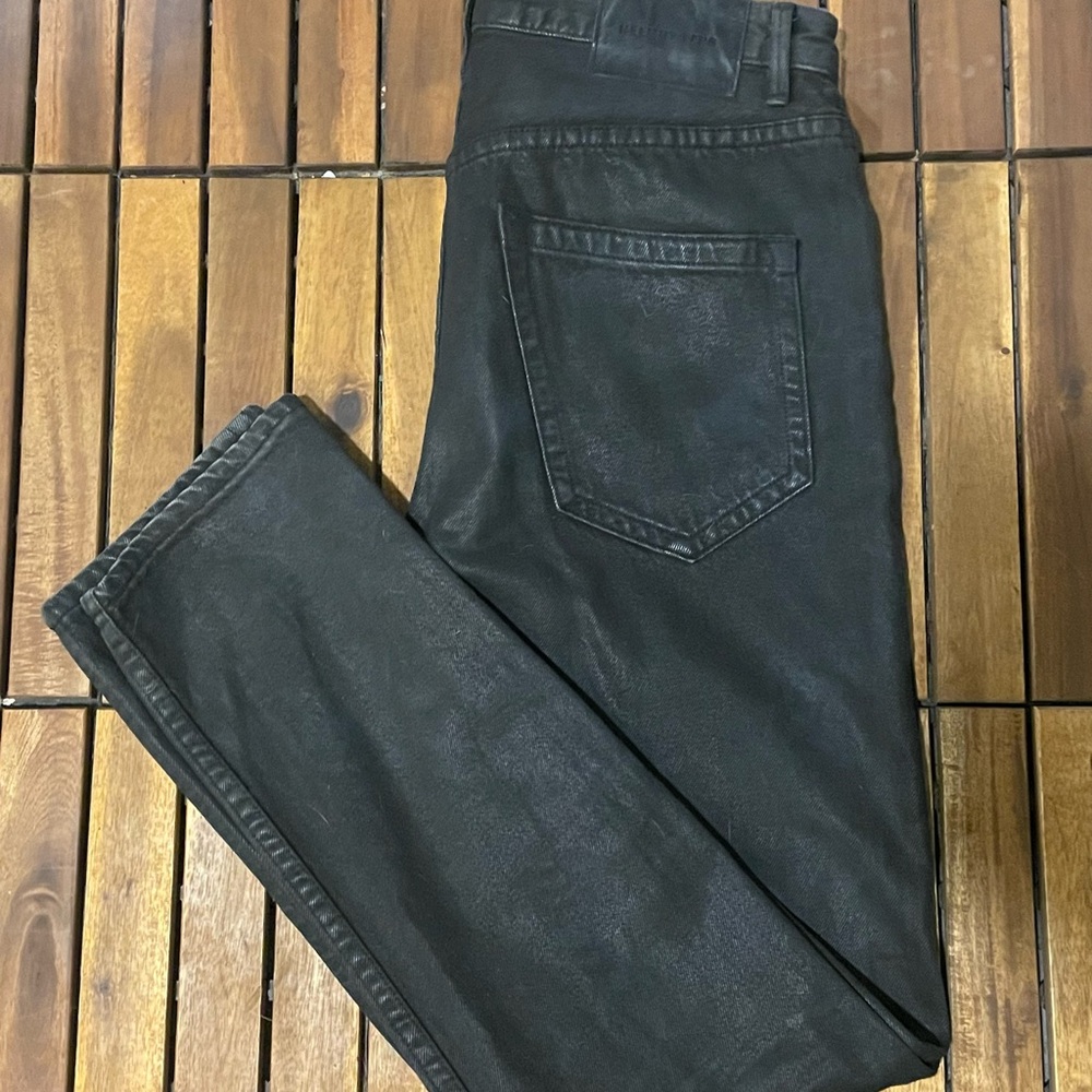 Helmut Lang waxed / coated denim jeans, mr. 87 / slim fit